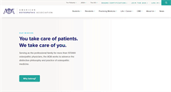 Desktop Screenshot of osteopathic.org