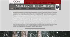 Desktop Screenshot of osteopathic.ca