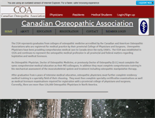 Tablet Screenshot of osteopathic.ca